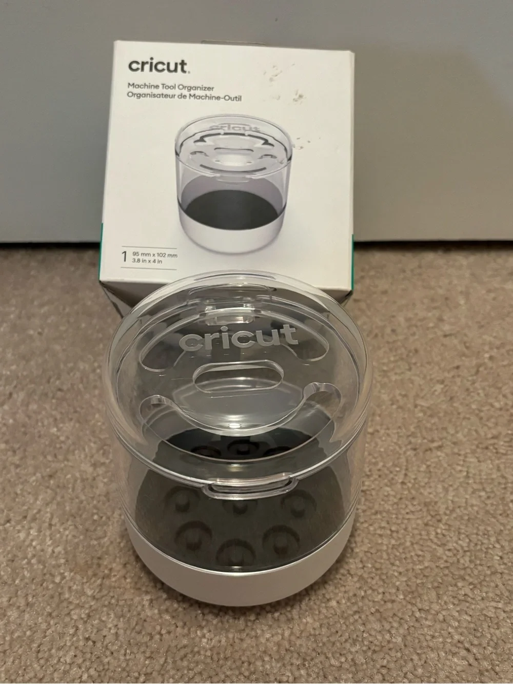 Cricut Machine Tool Organizer Clear White New In Box